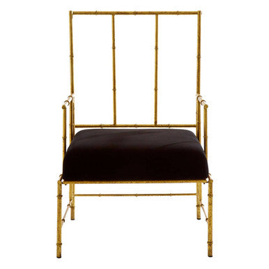 Monroe Black Velvet Accent Chair