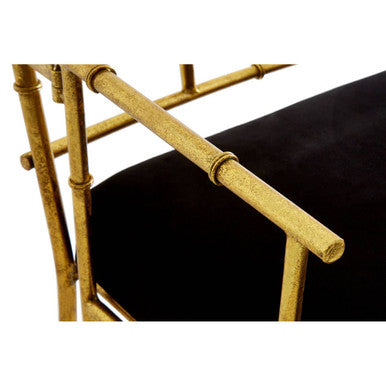 Monroe Black Velvet Accent Chair