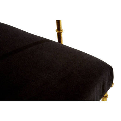 Monroe Black Velvet Accent Chair