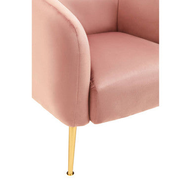 Yasmeen Pink Velvet Tub Armchair