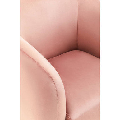 Yasmeen Pink Velvet Tub Armchair