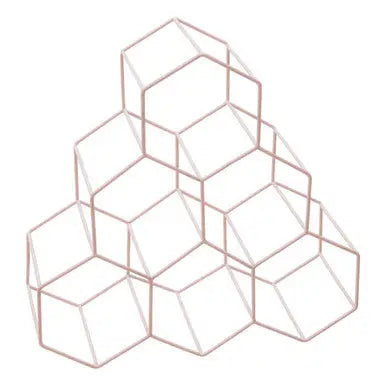 6 Bottle Pink Finish Wine Rack | Vertex