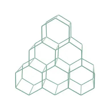 6 Bottles Green Finish Wine Rack | Vertex