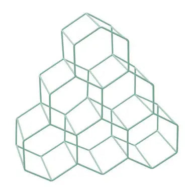 6 Bottles Green Finish Wine Rack | Vertex