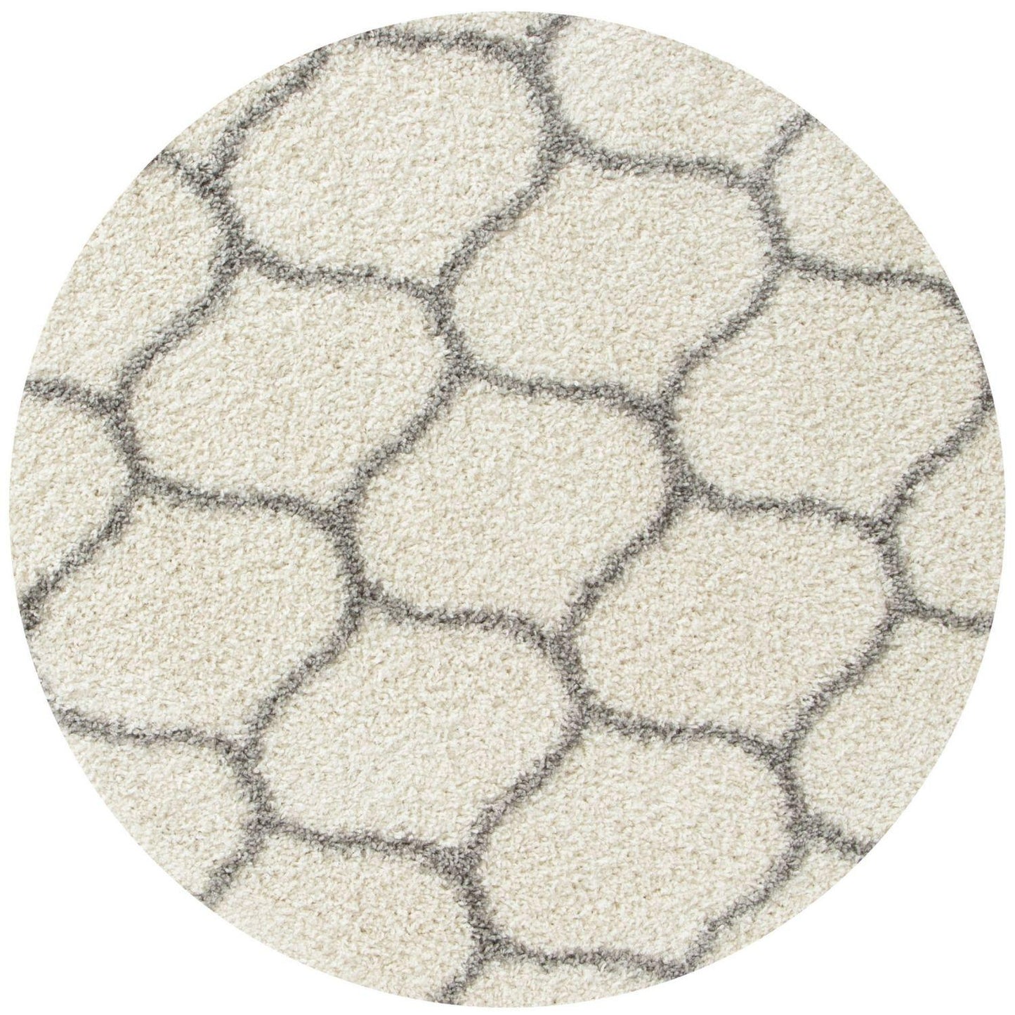 Moroccan Ivory Shaggy Rug | 600