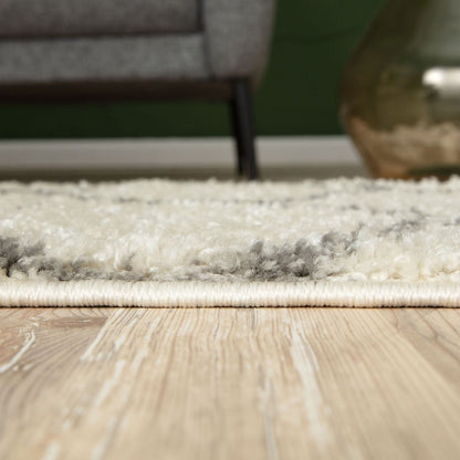 Moroccan Ivory Shaggy Rug | 600