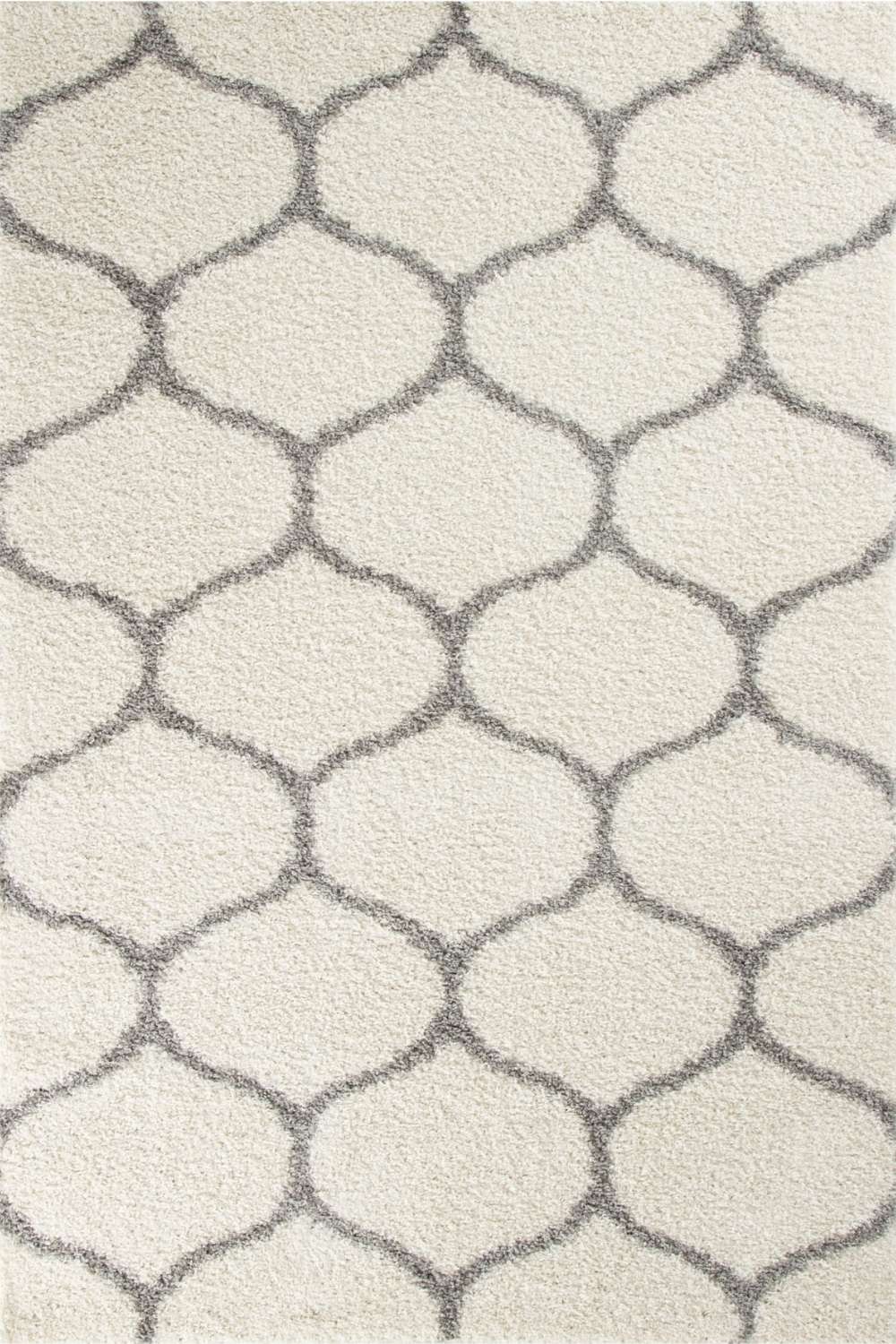 Moroccan Ivory Shaggy Rug | 600