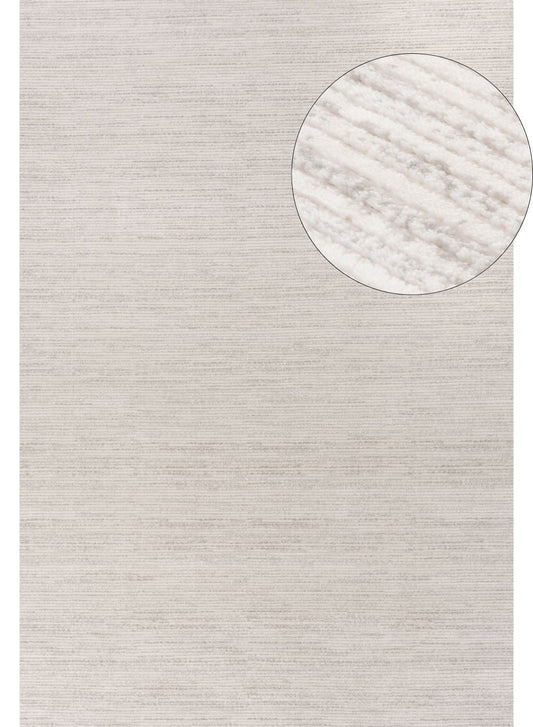 Carmel Cream-Grey Striped Rug | 6010