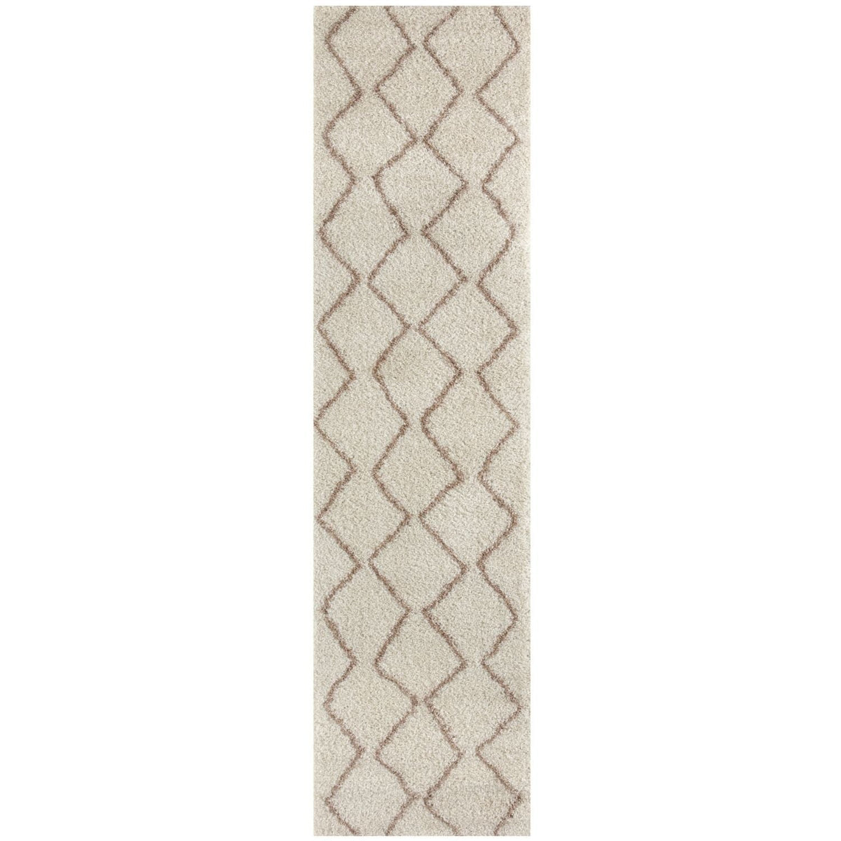 Moroccan Ivory Beige Shaggy Rug | 830