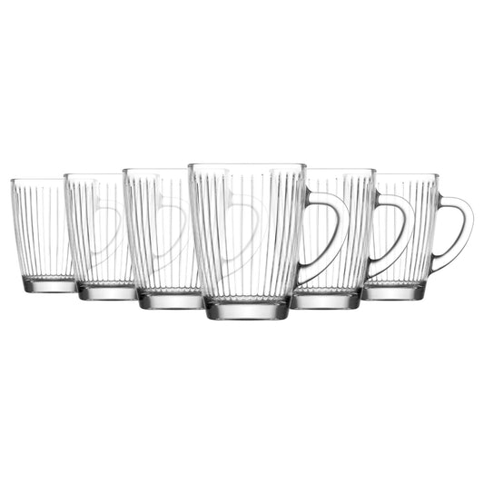 250ml Hestia Glass Mugs - Pack of 6