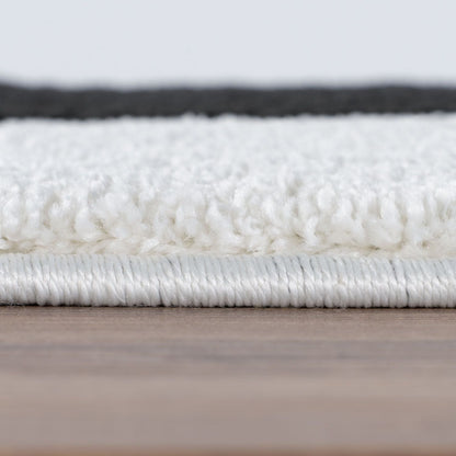 Joli Geometric Black & White Rug