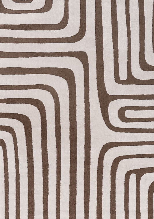 Loft Geometric Brown Rug