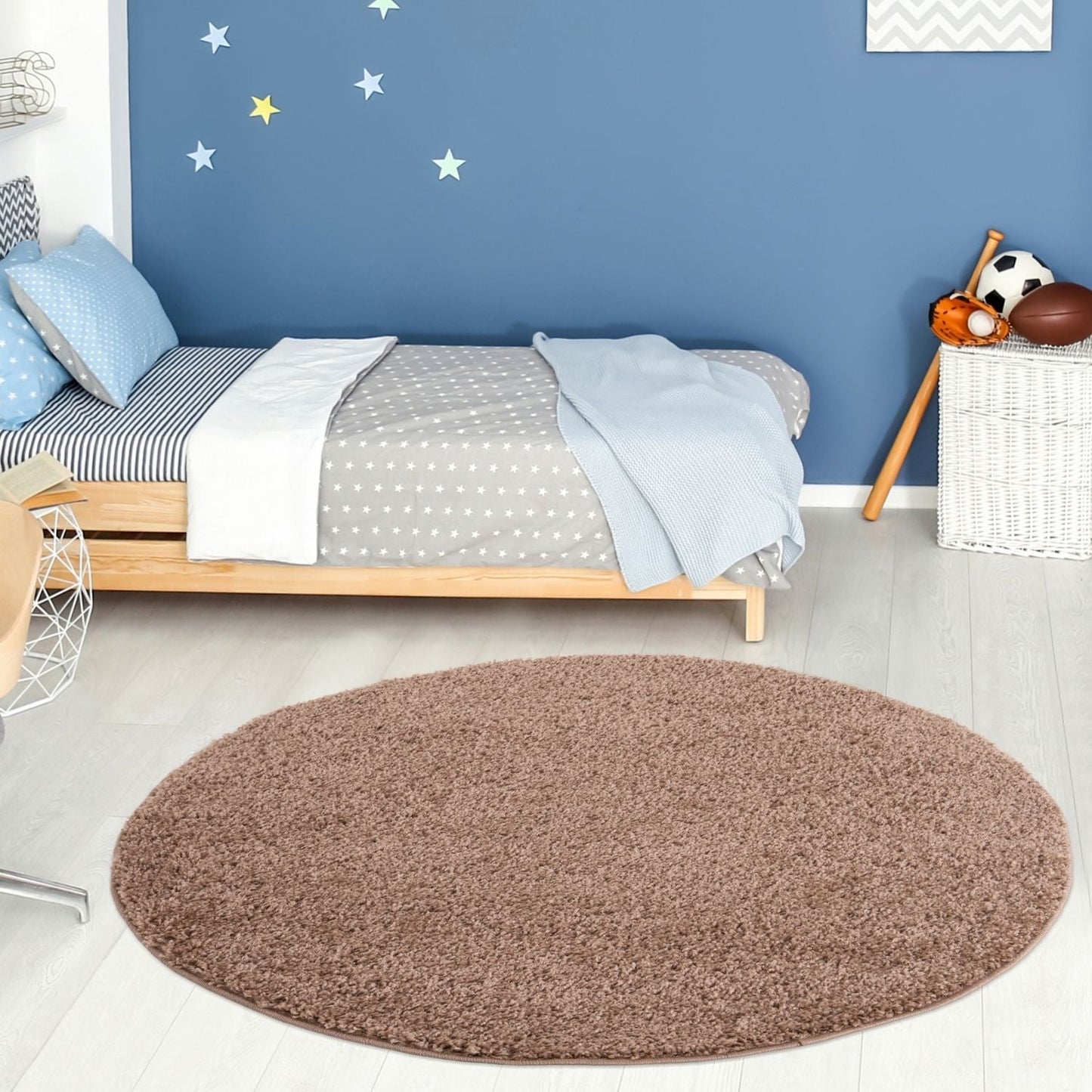 Myshaggy Solid Beige Rug