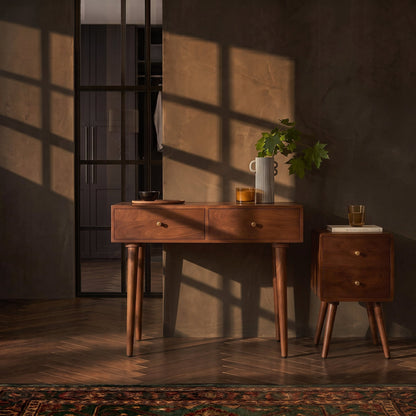 Scandinavian Walnut Oslo Console, Dressing Table, and Desk