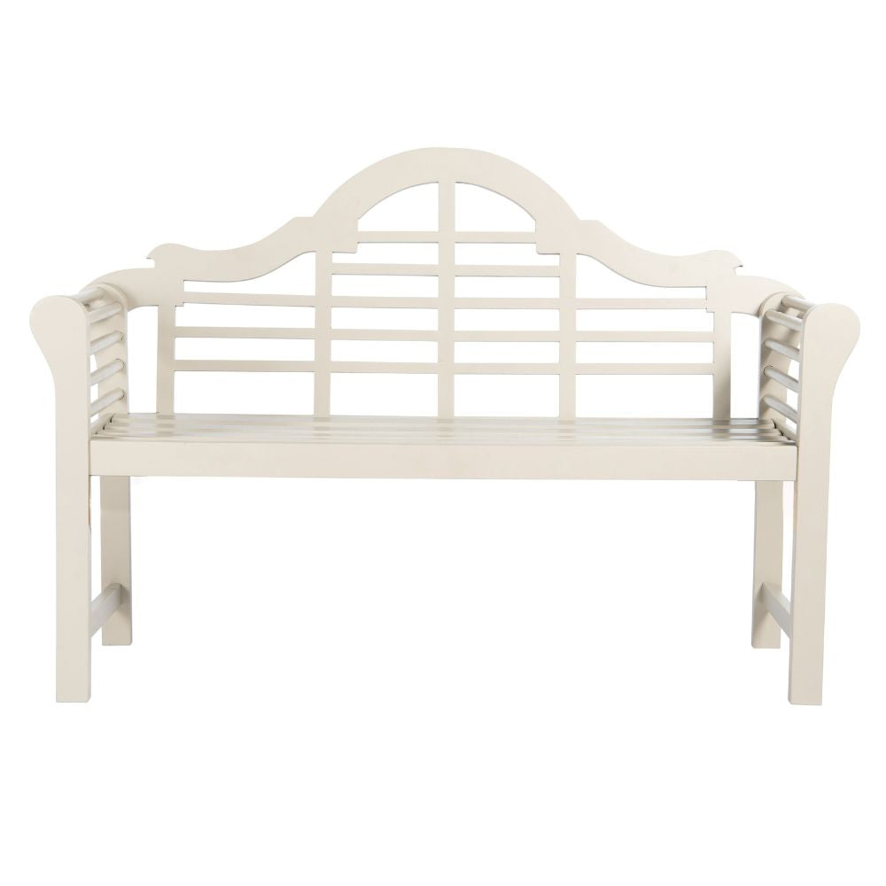 Lutyens Style Garden Bench – Sustainable Acacia Hardwood in Chestnut, White or Natural Finish