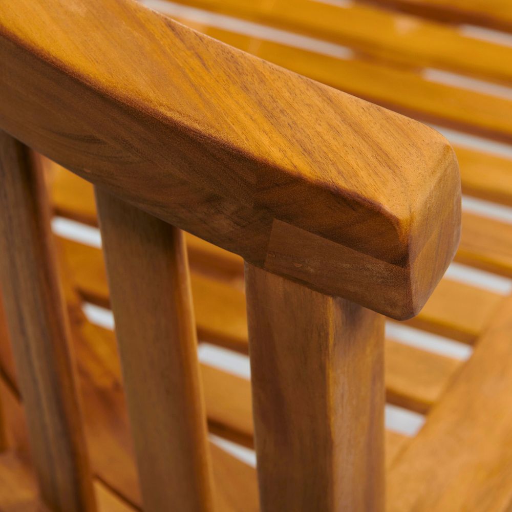 Greenhurst Woodfield Curved Garden Bench in Natural & Sage Green