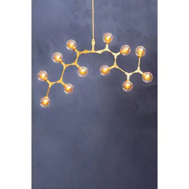 Abira 12 Arm  Gold Finish Pendant Light