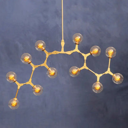 Abira 12 Arm  Gold Finish Pendant Light