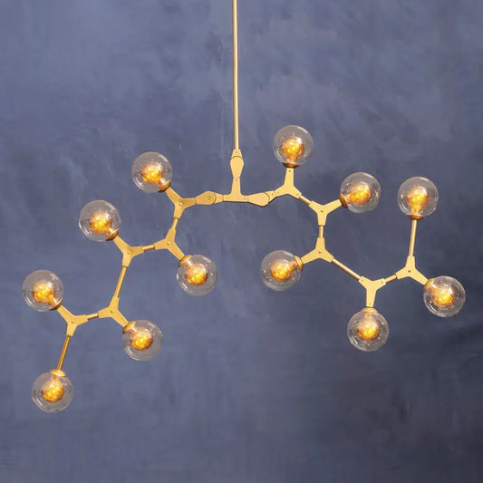 Abira 12 Arm  Gold Finish Pendant Light