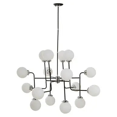 Abira Black Finish 16 Arm Statement Pendant Light