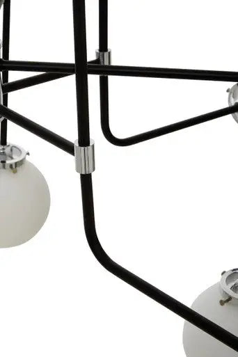 Abira Black Finish 16 Arm Statement Pendant Light