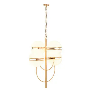 Abira Brushed Brass Finish 4 Ball Pendant Light