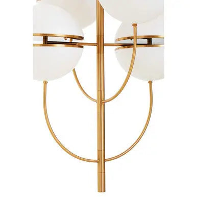 Abira Brushed Brass Finish 4 Ball Pendant Light