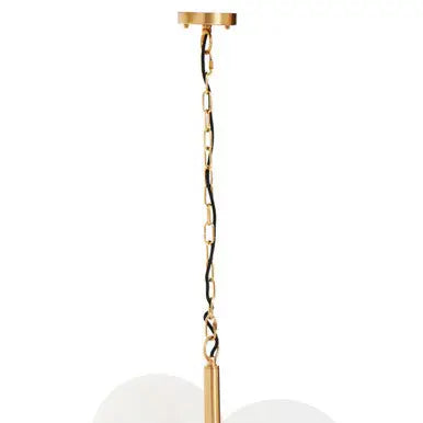 Abira Brushed Brass Finish 4 Ball Pendant Light