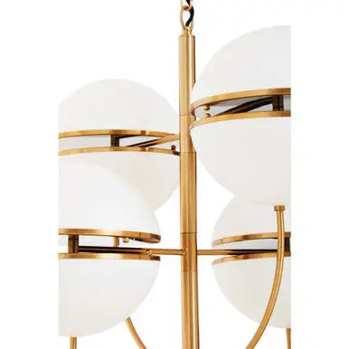 Abira Brushed Brass Finish 4 Ball Pendant Light