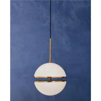 Abira Brushed Brass Finish Metal Ball Pendant Light