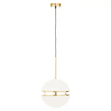 Abira Brushed Brass Finish Metal Ball Pendant Light