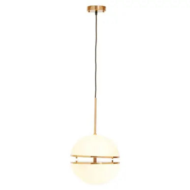 Abira Brushed Brass Finish Metal Ball Pendant Light