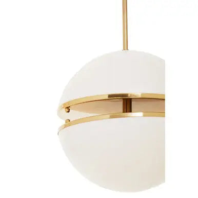 Abira Brushed Brass Finish Metal Ball Pendant Light