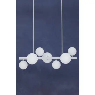 Abira Chrome Finish 7 Light  Statement Pendant Light