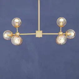 Abira Gold 8 Arm Statement Pendant Light