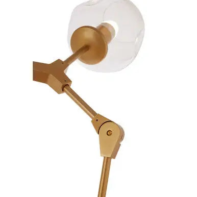 Abira Gold Finish Adjustable 8 Arm Statement Pendant Light