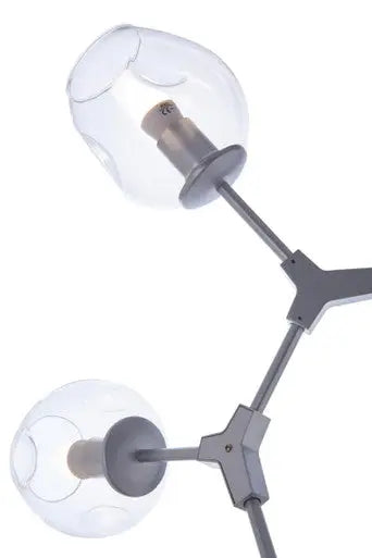 Abira Silver Finish Adjustable 5 Arm Statement Pendant Light