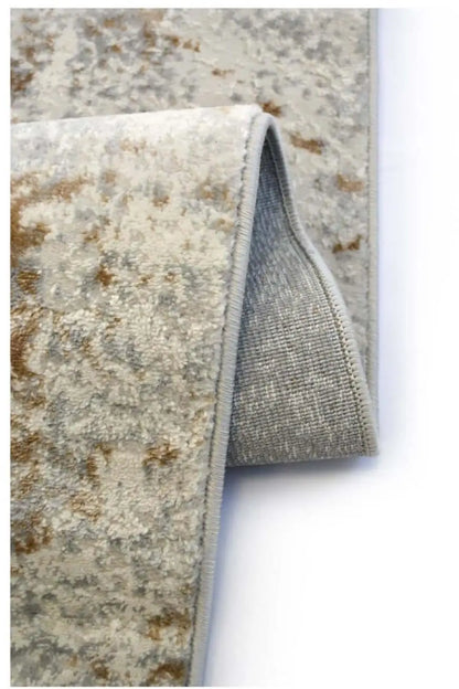 Abstract Vintage Cream/Ochre Rug