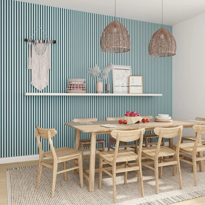 Acoustic Wall Panels in Baby Blue with Black Backing