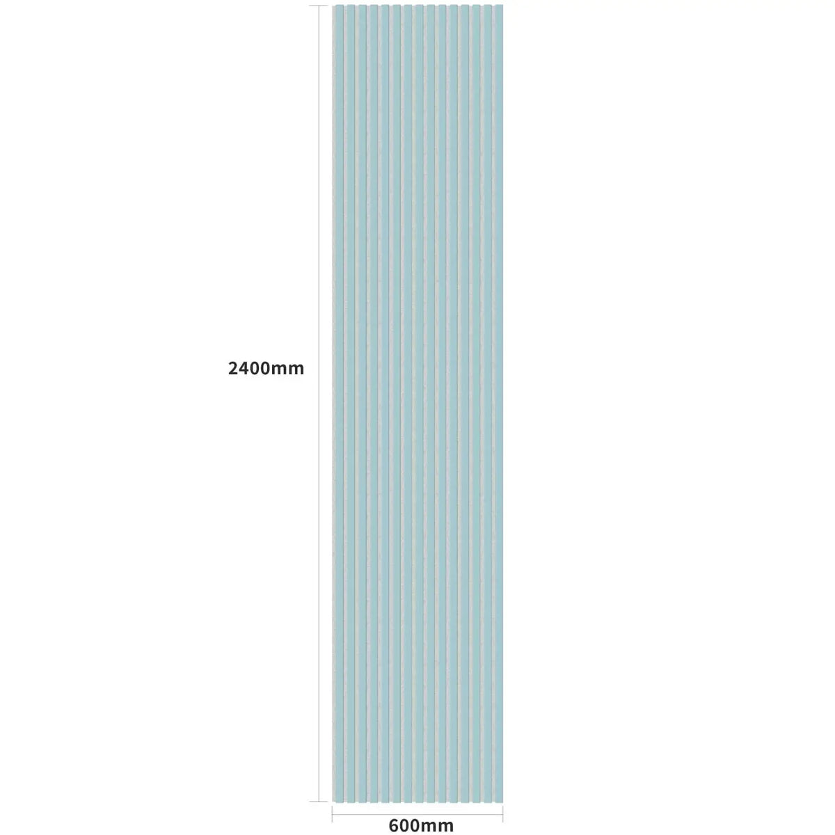 Acoustic Wall Panels in Baby Blue with White Backing