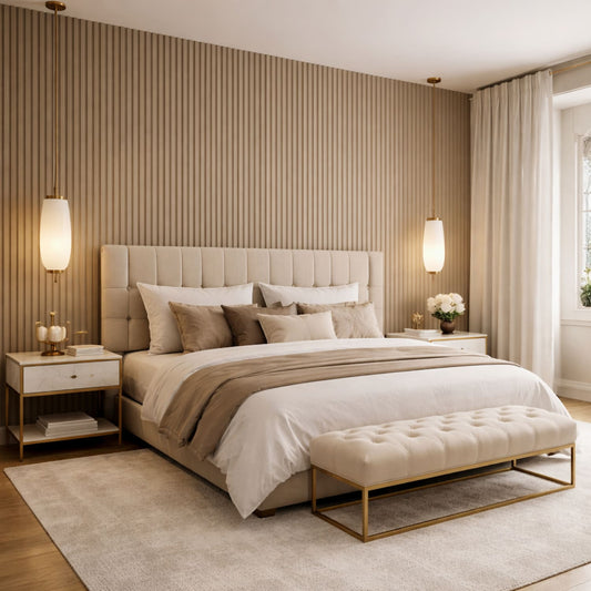 Acoustic Wall Panels in Biscuit with White Backing - Wall Panel