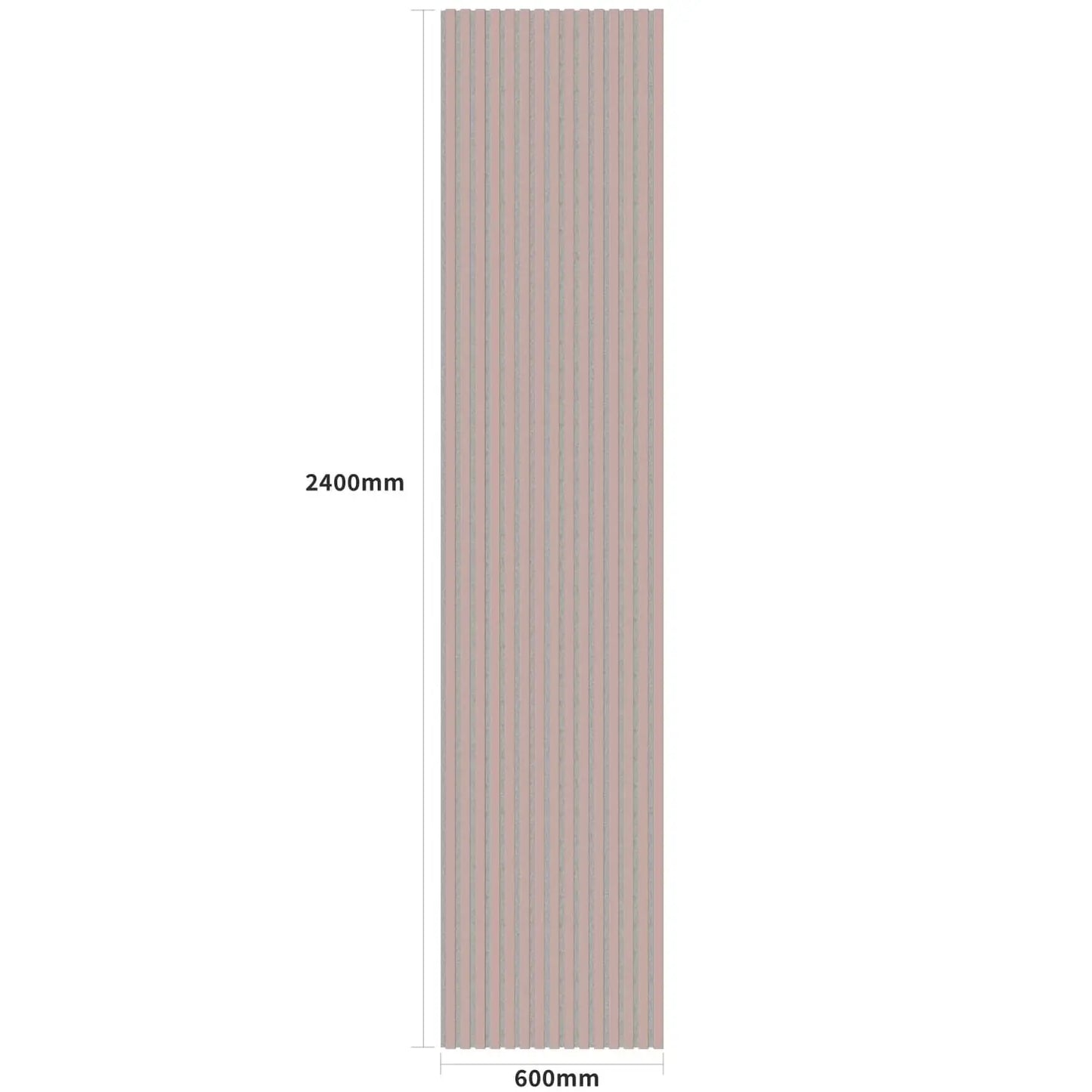 Acoustic Wall Panels in Dusky Pink with White Backing
