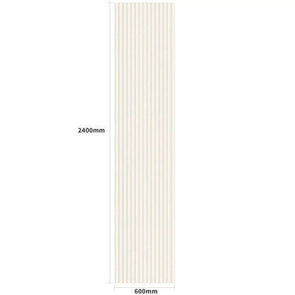 Acoustic Wall Panels in Off White Scallop with White Backing