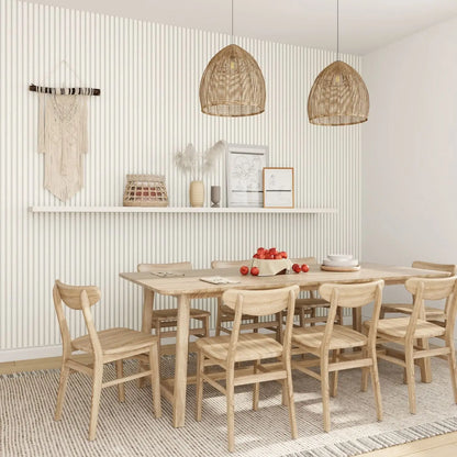 Acoustic Wall Panels in Off White Scallop with White Backing