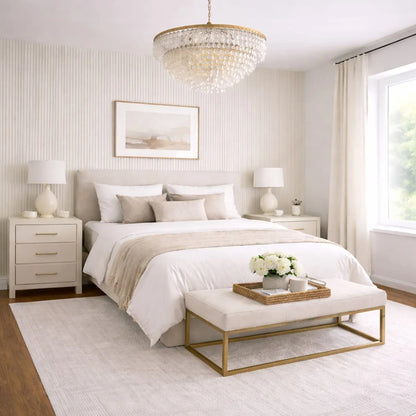 Acoustic Wall Panels in Off White with White Backing