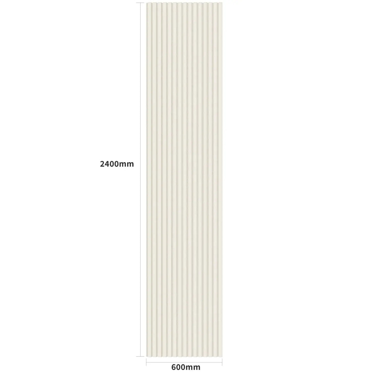 Acoustic Wall Panels in Scallop with White Backing