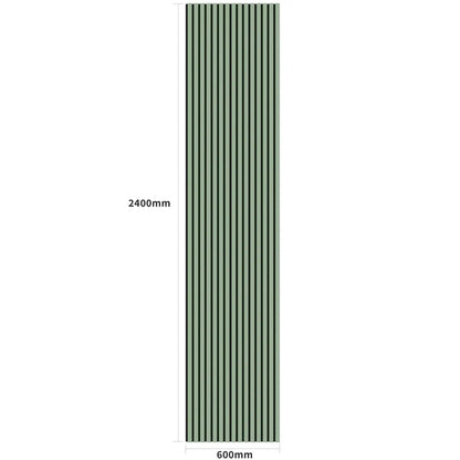 Acoustic Wall Panels in Vintage Sage Green with Black Backing