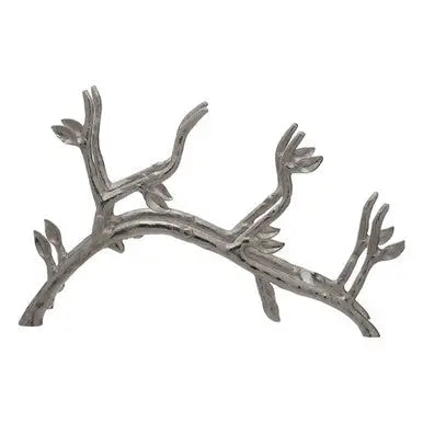 Adria Silver Finish Wine Rack with Branch Design