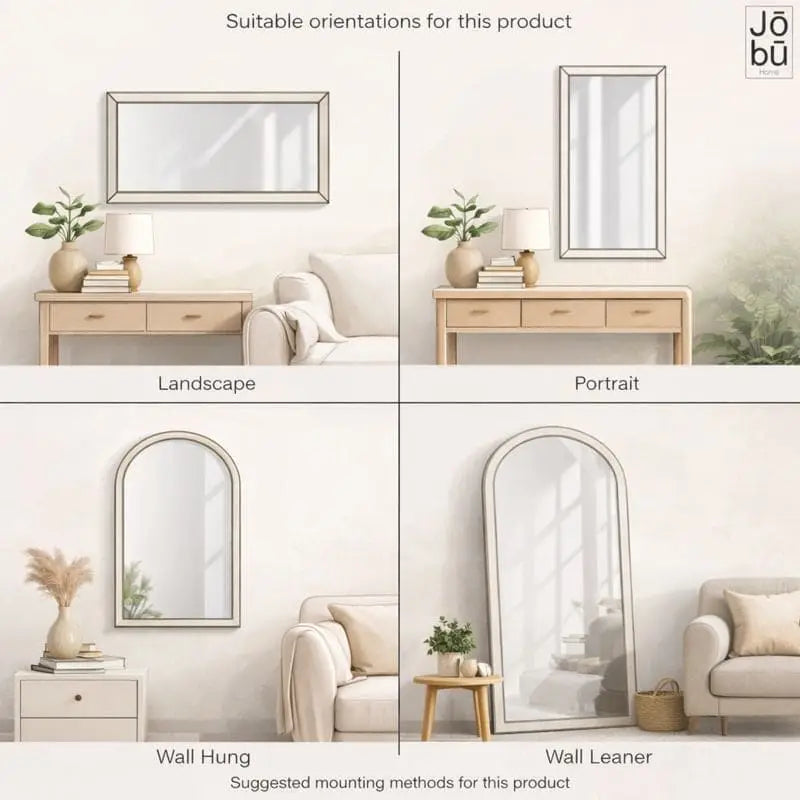 Aimi - Gold Metal Rectangle Window Mirror - 95cm x 120cm.