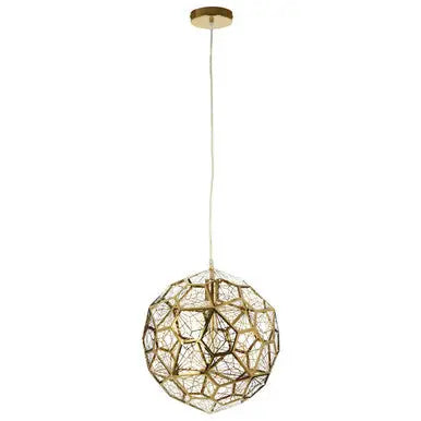 Akela Gold Finish Sphere Pendant Light